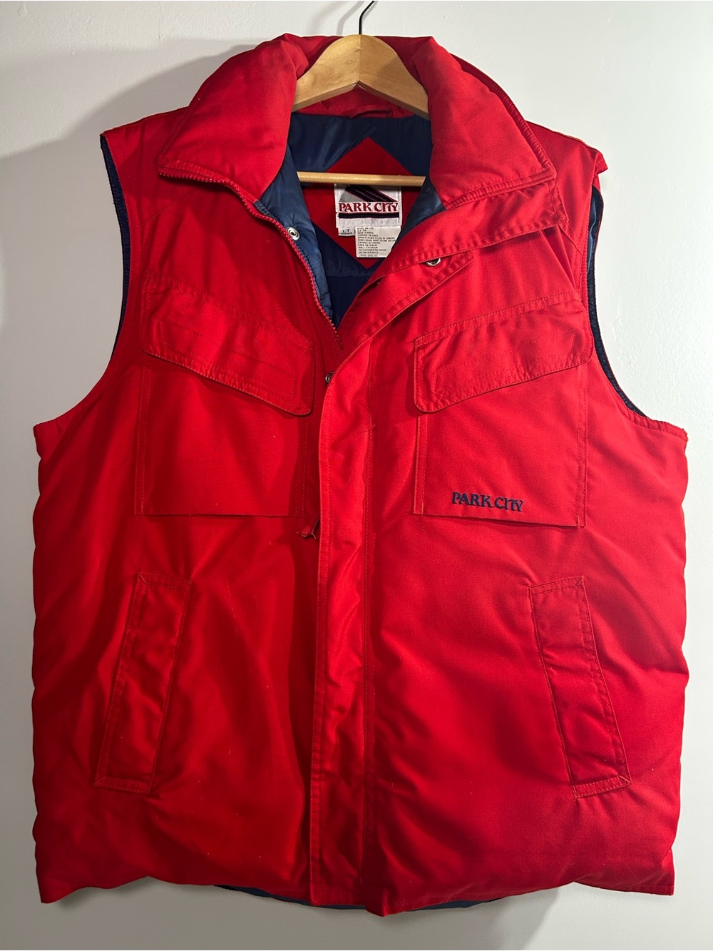 Men's Red Quilted Puffer Vest